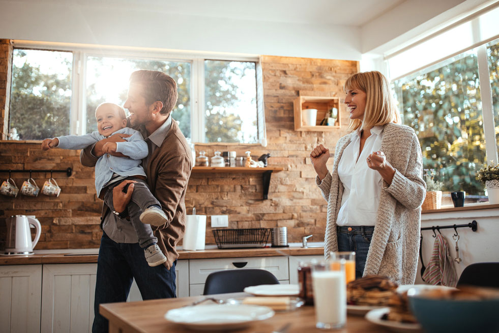 A Family in the kitchen